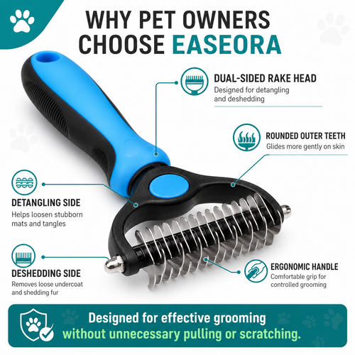 Easeora™ Double-Sided Deshedding Tool